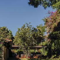 Jardín y terraza de Casa Loretto